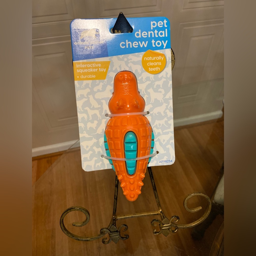 - Animal Planet Interactive Squaker  ~ Natural Dental Dog Toy ~ Clean Teet…
